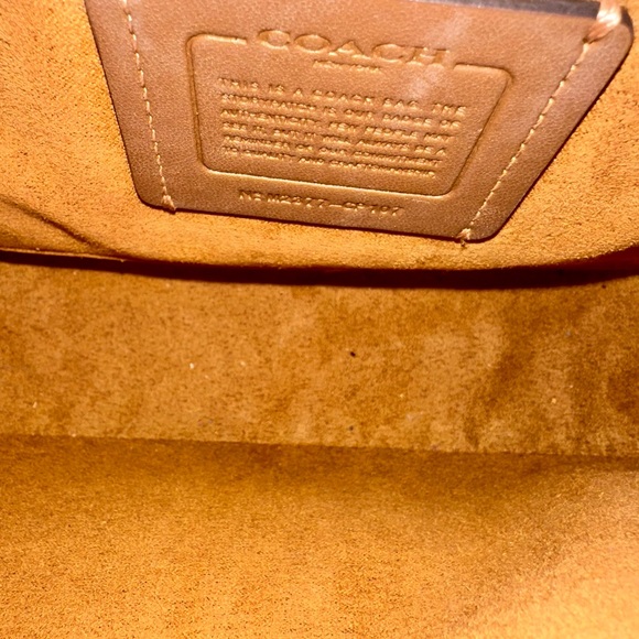 Coach Dusty Blue Leather Crossbody Convertible Bag - Picture 6 of 6